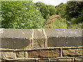 Canal bridge parapet.