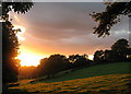 ST5346 : Sunset from Lime Kiln Lane by Sharon Loxton