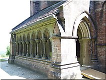 SY9579 : The church porch of St James' Church, Kingston by Maigheach-gheal