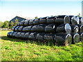 Newton of Cawdor stack of bales