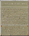 Chepstow - Port Wall plaque