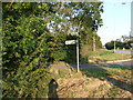 Public footpath sign to Knapwell