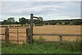 Footpath gate off the A167 across the field