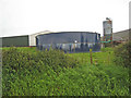 NY5175 : Slurry tank and silo, Kinkry Hill, Roadhead by Oliver Dixon