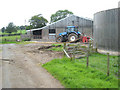 NY5378 : Pumping out the slurry, Holmehead by Oliver Dixon