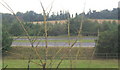 Looking across the A14 south of Claydon