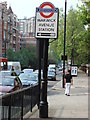 Illuminated Sign to Warwick Avenue Tube Station