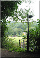 Footpath across grazing land, Glasshouse