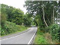 Narrow section of road entering Tighnabruaich.