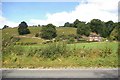 Hill and house near Glan-yr-afon