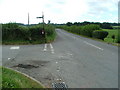 The road to Llandenny & junction