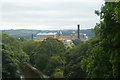 View from the top of Bingley Five Rise Locks