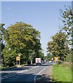 Approaching Lower Upham on B2177 Winchester Road