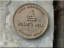 NT1380 : Willie's Well (Plaque) by Stevie Spiers