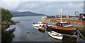 Boats moored at Brodick