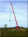 Aerial masts and crane near GCHQ Scarborough