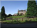 Stone and brick farmhouse