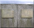 Plaques for Booth Wood Reservoir, Rishworth