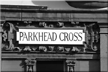 NS6264 : Parkhead Cross (street sign) by Stevie Spiers