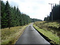 NM5324 : The road to Carsaig passes through forestry plantation in Glen Leidle by John McLuckie