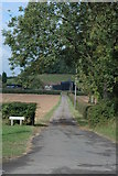 SO8533 : Farm drive to Massey Farm, Bushley by Philip Halling
