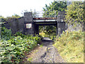 Rail bridge over footpath