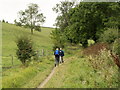 Walkers on the bridleway from Wauldby Green