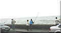 Sea anglers on Benllech