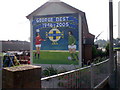 A Mural in Memory of George Best, The Famous Footballer, from Belfast.