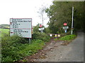 Access road to part of the Kirkcudbright Training Area (MoD)