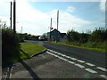 Road junction near Llwyn-teg