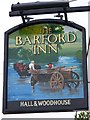 Sign for the Barford Inn