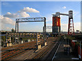 Coal loading silos at Avonmouth Docks.