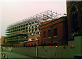 New office under construction at the side of St Pancras station