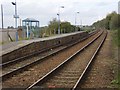 TM4598 : Haddiscoe Railway Station looking towards Norwich by Helen Steed