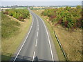 Looking N along the A256 from Hay Hill