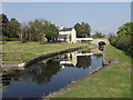 SJ2514 : Montgomery Canal, Burgedin Lock pool and lockhouse by John Haynes