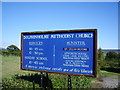 SD5153 : Dolphinholme Methodist Church, Sign by Alexander P Kapp