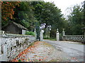 Gated entrance to Dunecht estate