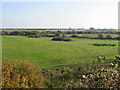 Sandhills caravan park from Fowlmead Country Park