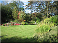 A garden beside the track