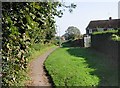 View along Church Lane footpath