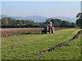 Ploughing at Plas yr Esgob