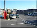 Crich - Telephone Box and B5035 View