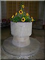 Font at All Saints Church, Kilham