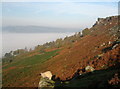 Above the fog on Curbar Edge