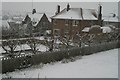 Snowy day in Raunds.