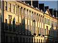 Great Pulteney Street, facade and morning shadows