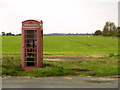 Battered telephone box