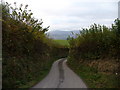 The lane from Painscastle to Ffynnon Gynydd